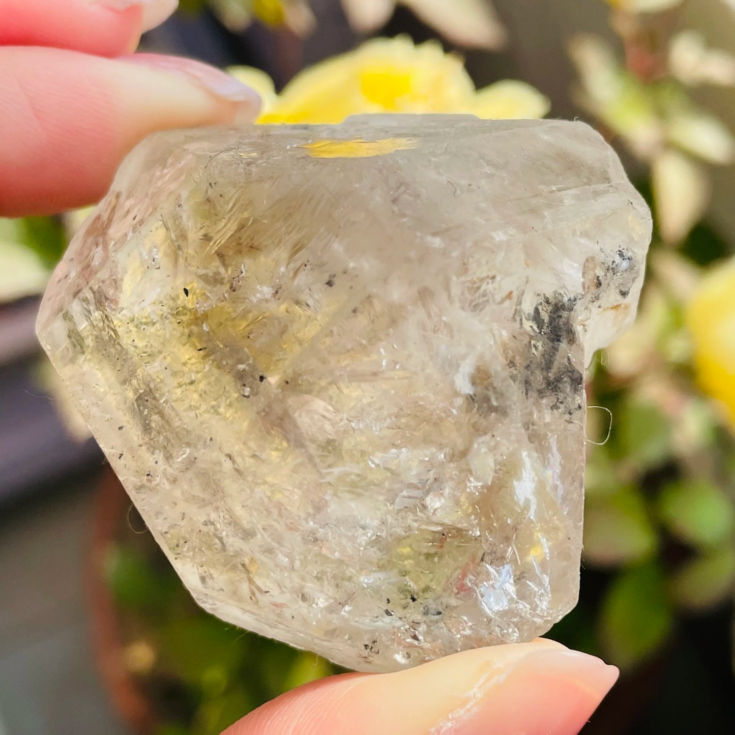 Natural Mozambican Raw Diamond Quartz Crystal