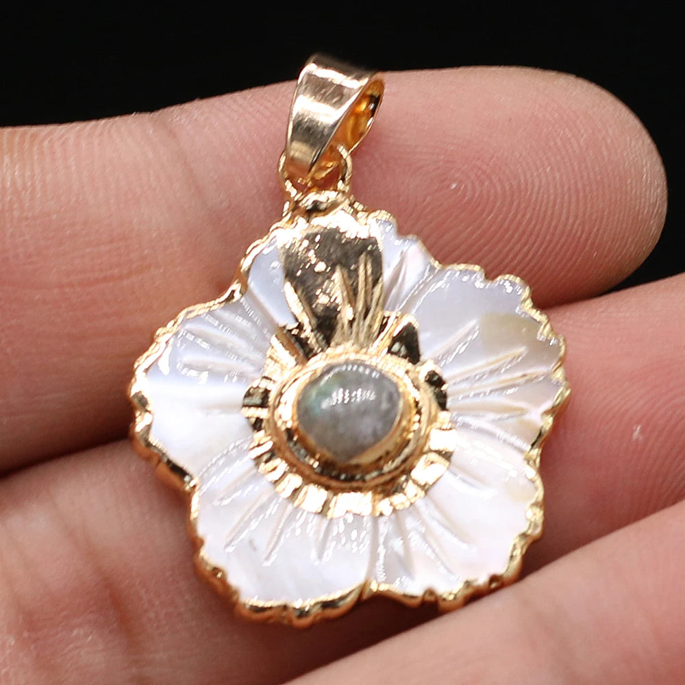 Shell Flower Pendant