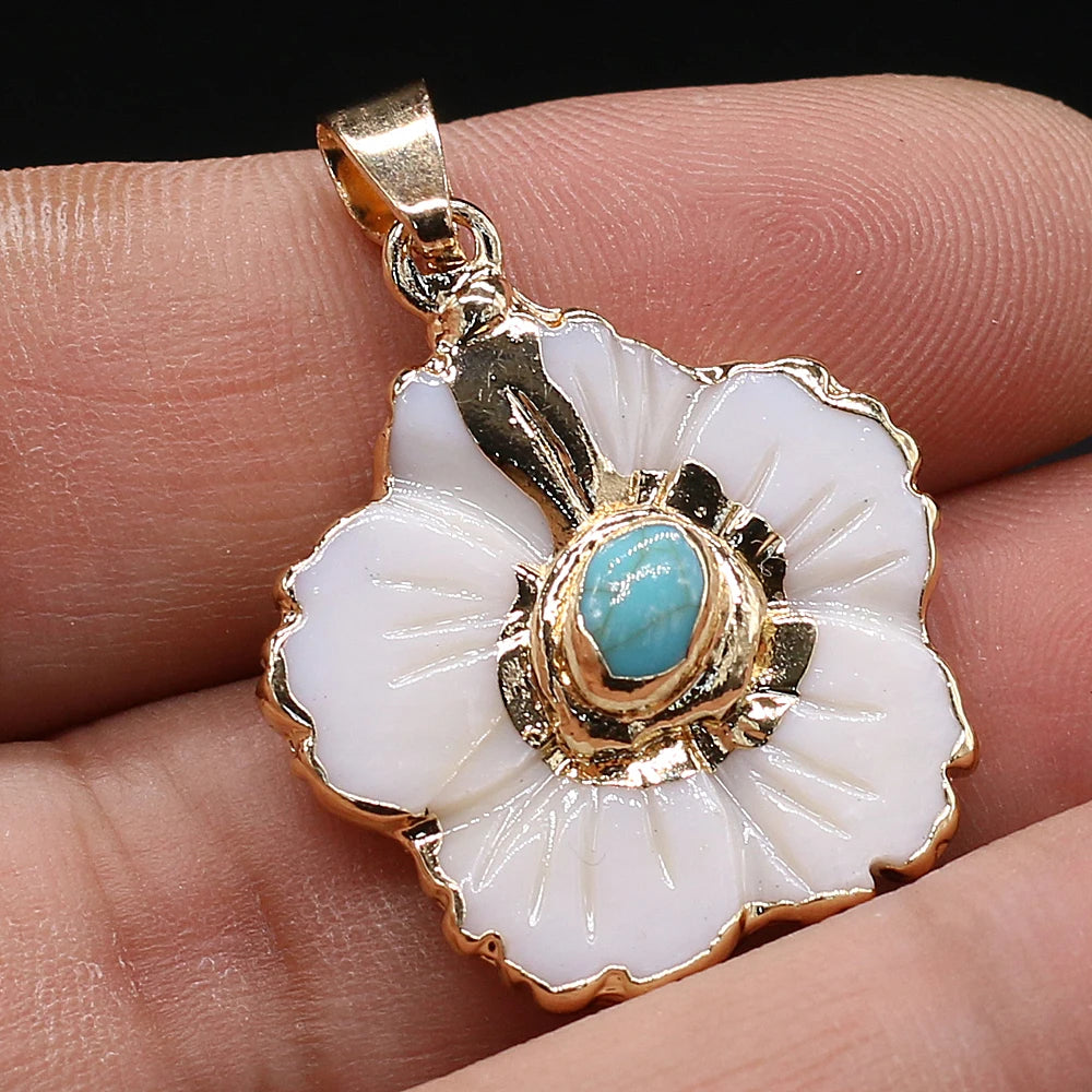 Shell Flower Pendant