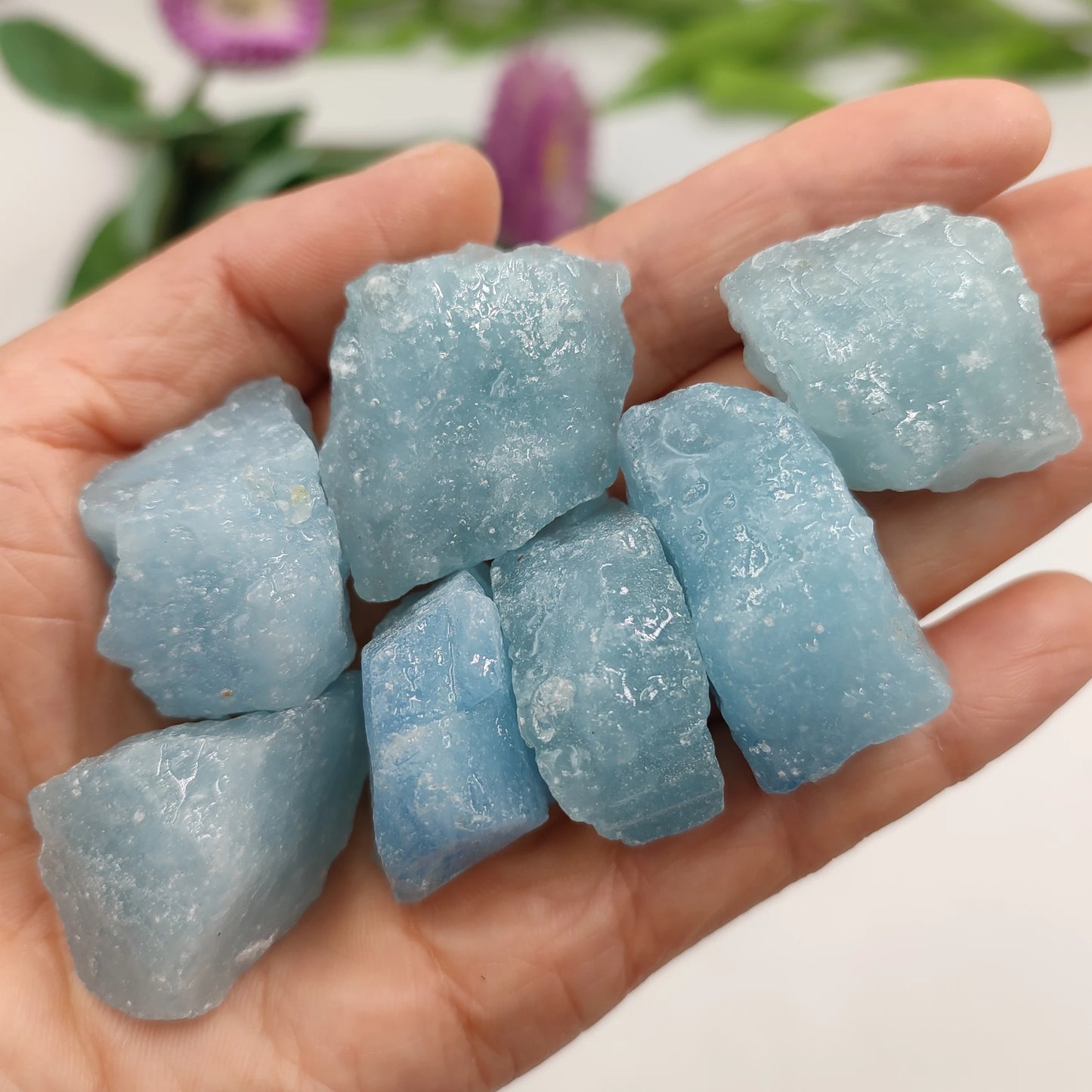 1pc Raw Aquamarine