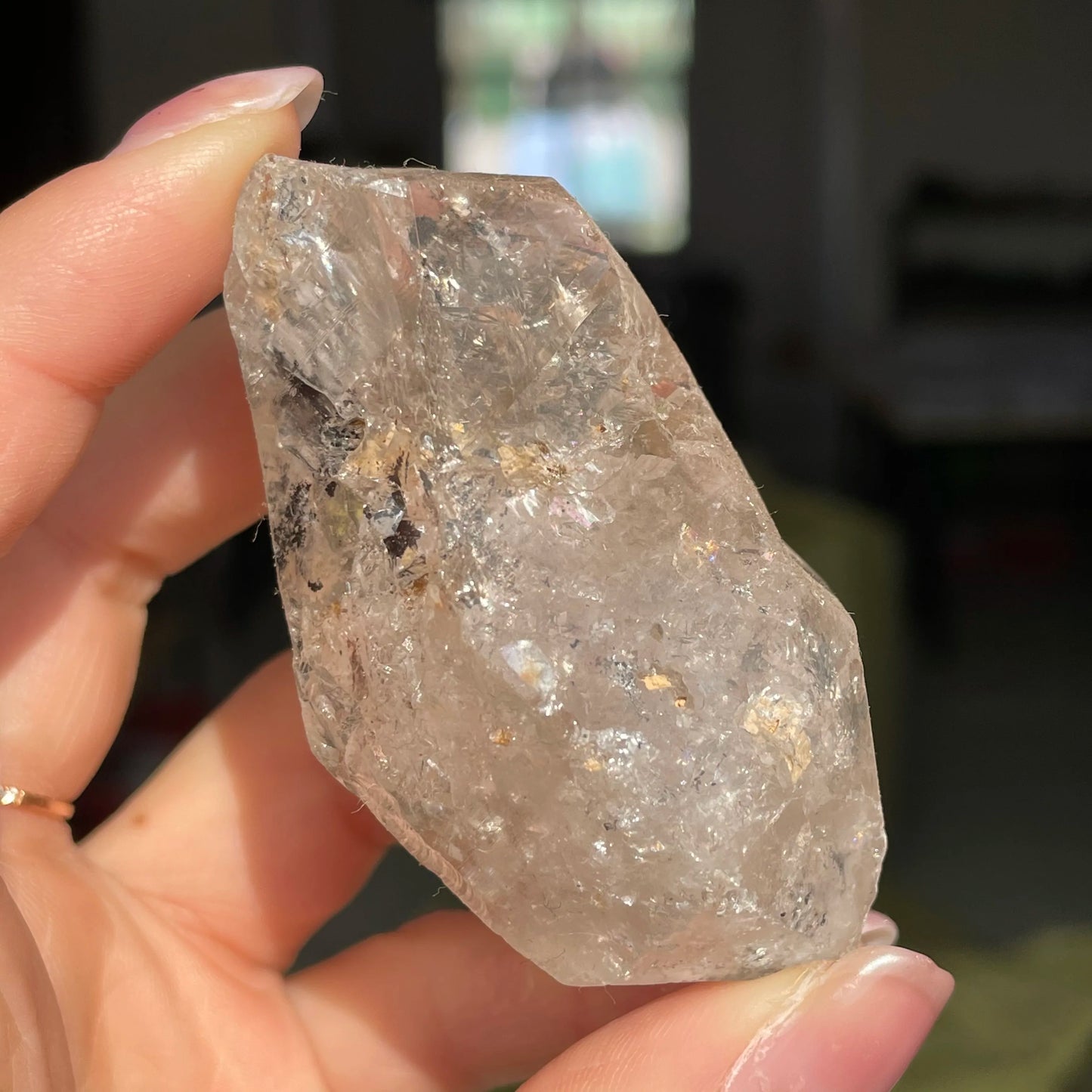 Natural Mozambican Raw Diamond Quartz Crystal