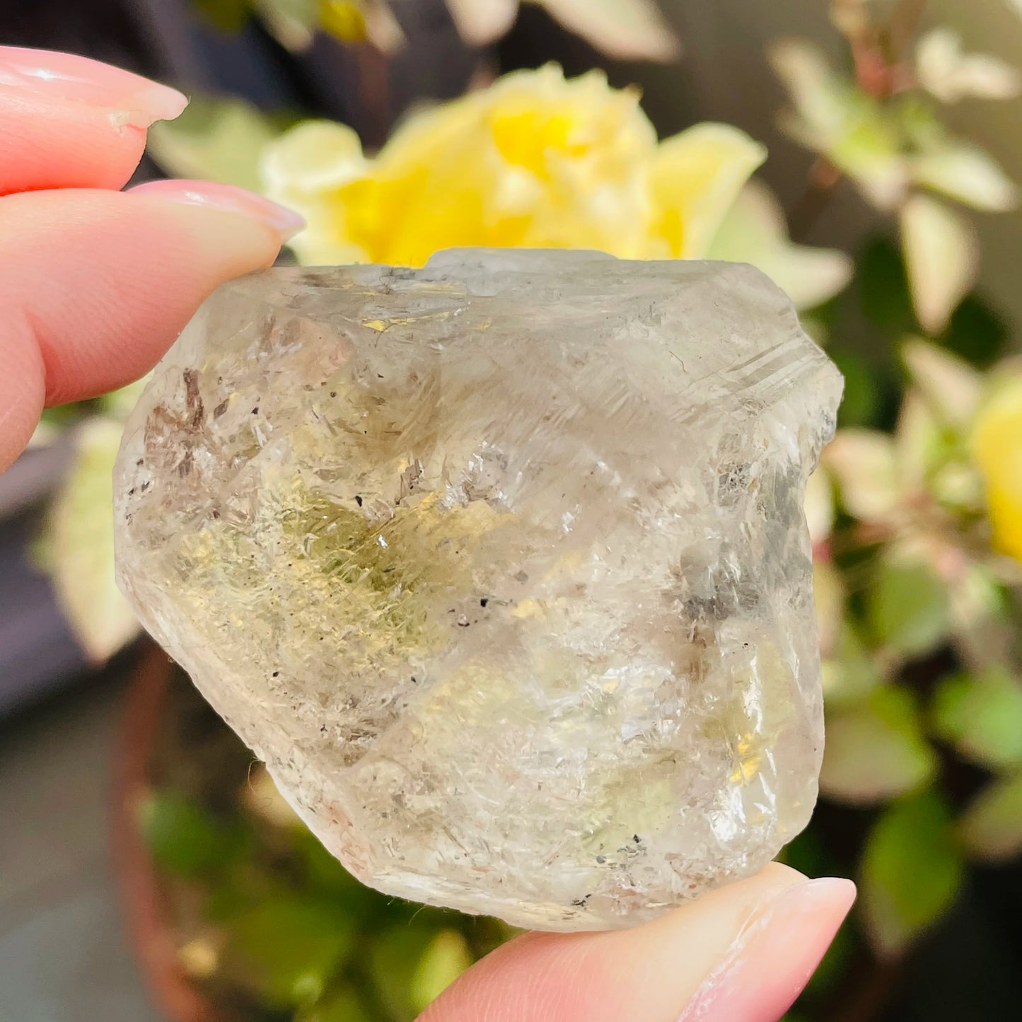 Natural Mozambican Raw Diamond Quartz Crystal