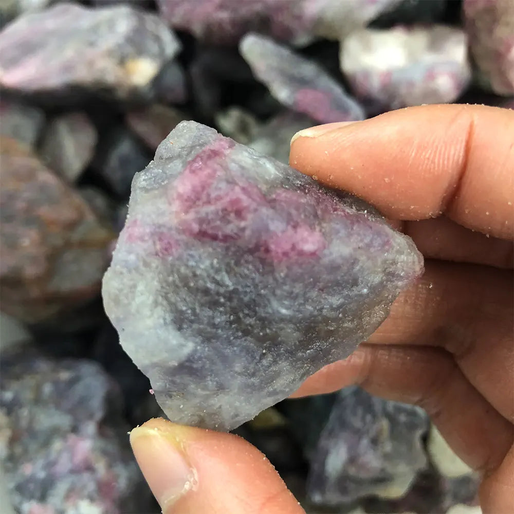 1 pièce de cristaux bruts de tourmaline rose naturelle, cristal de quartz brut, roche minérale de guérison, pierre de licorne, pegmatite, lépidolite