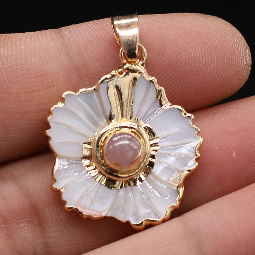 Shell Flower Pendant