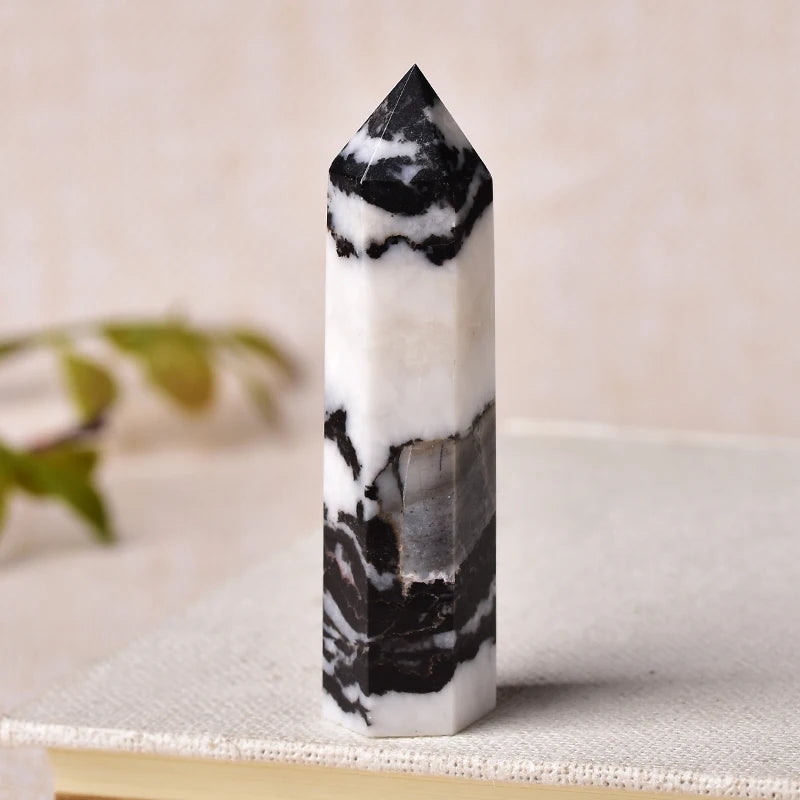 Black and White Zebra Jasper Tower