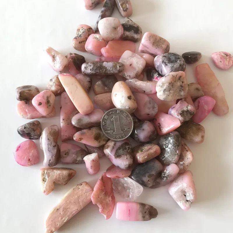 100G/Bag Natural Pink Opal Chips