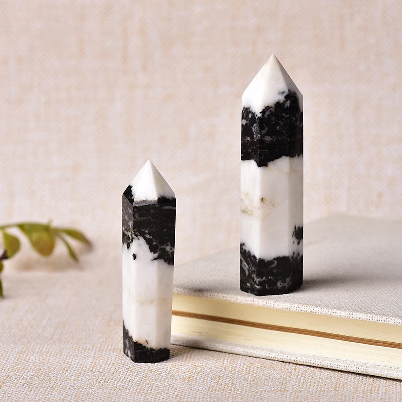 Black and White Zebra Jasper Tower