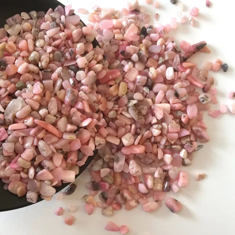 100G/Bag Natural Pink Opal Chips