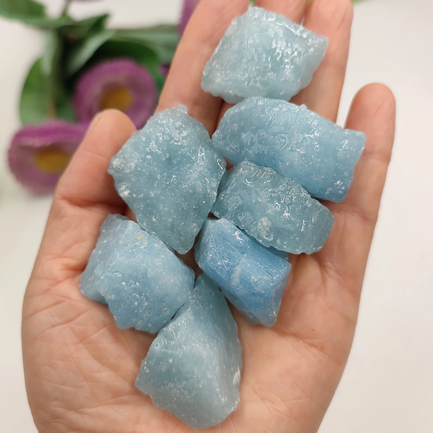 1pc Raw Aquamarine