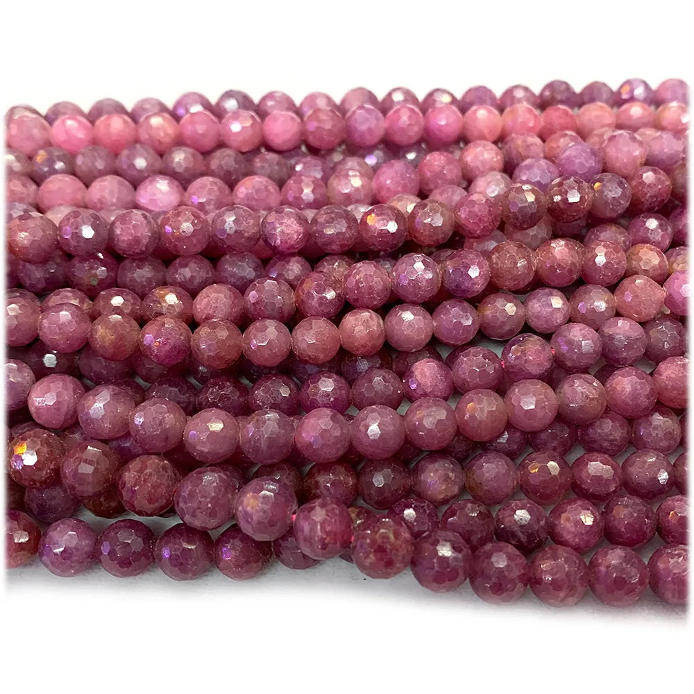 HQ AAA Natural Red Ruby Gemstone Grade Bead Strand