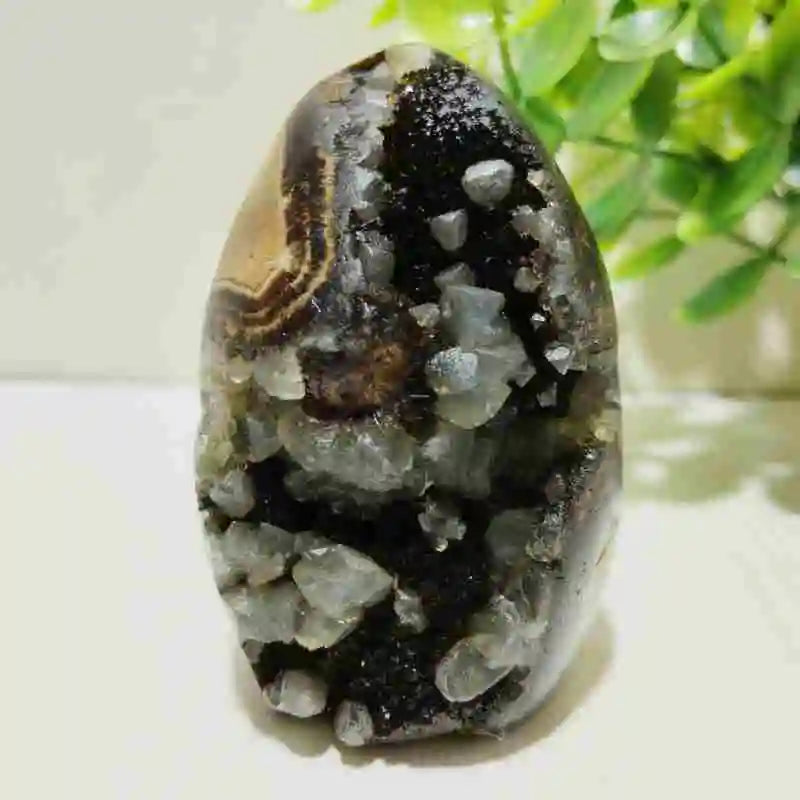 Natural Septarian Geode Freeform Cluster