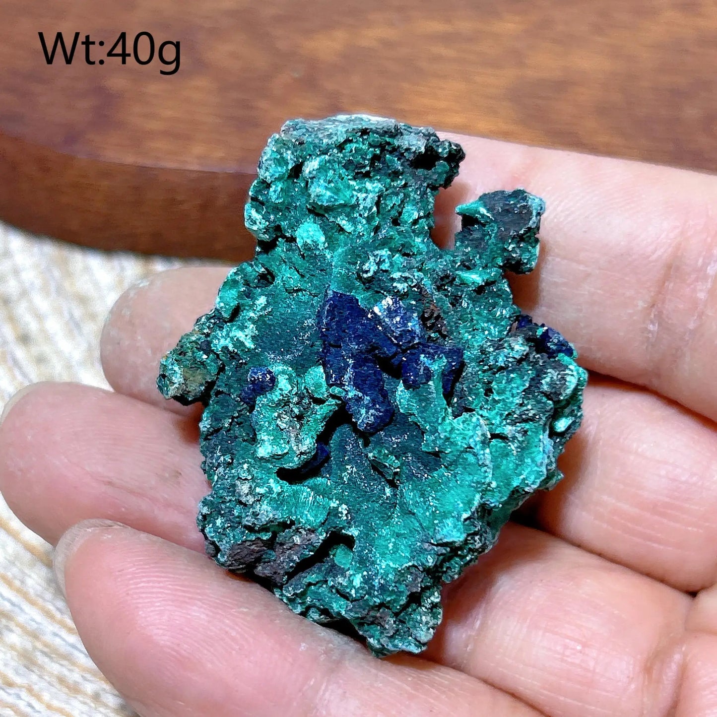 HQ Natural Chrysocolla With Azurite Specimen Medium