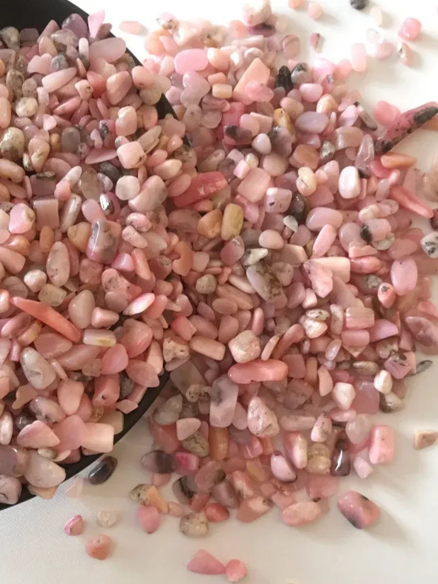100G/Bag Natural Pink Opal Chips