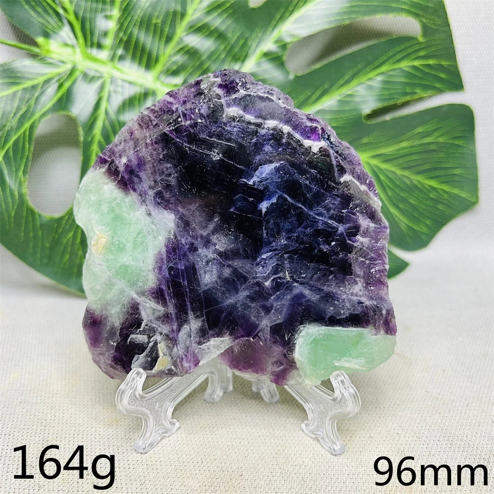 Natural Lightning Rainbow Fluorite Slab