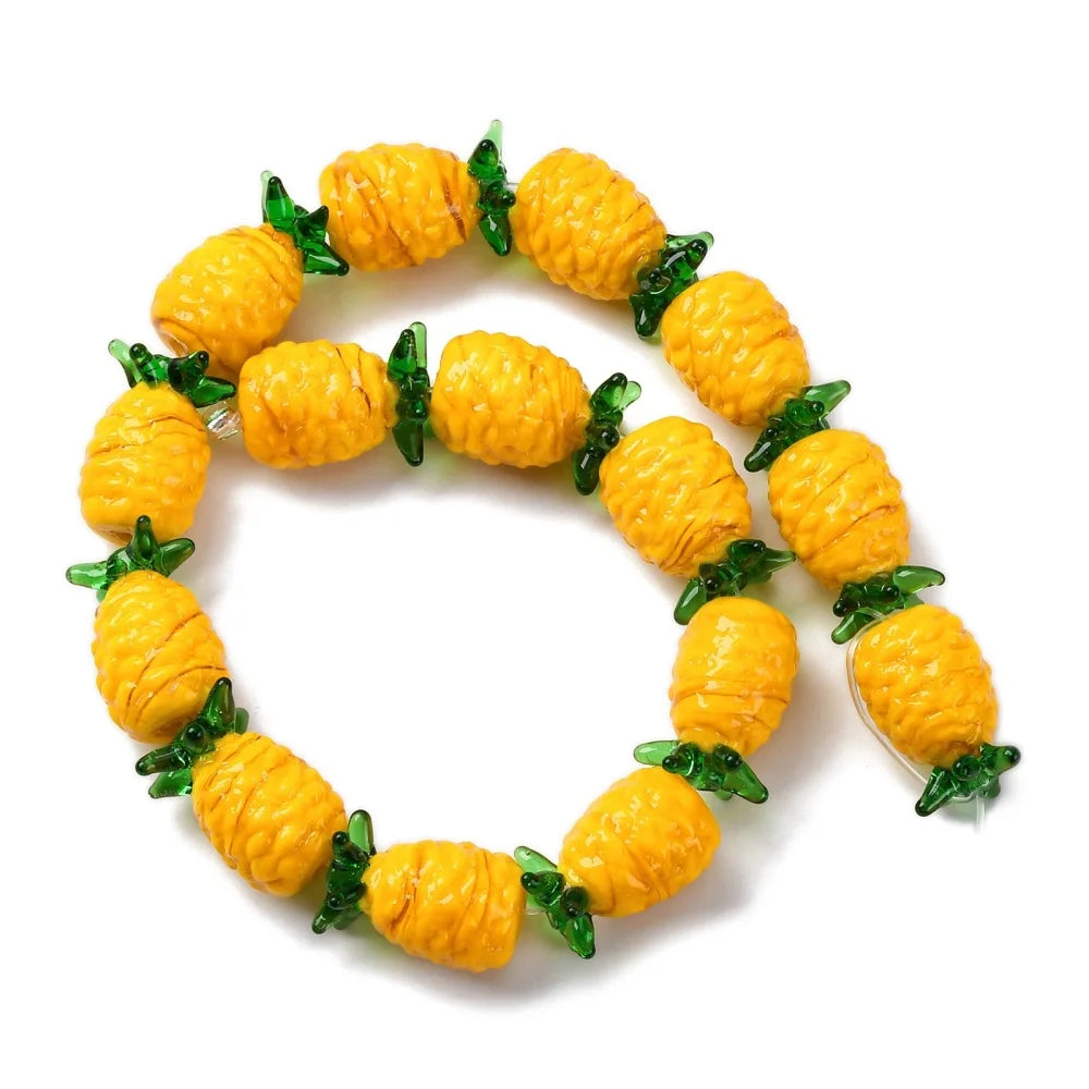 10Pcs Assorted Fruit Handmade Lampwork Beads
