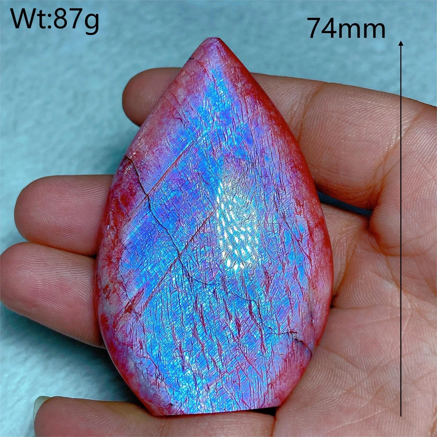 Natural Fire Moonstone Free Form Torch