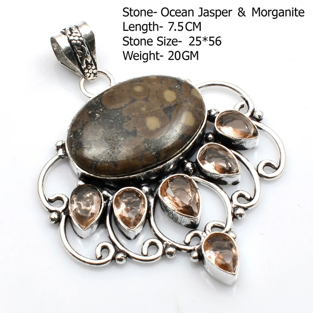 Silver Stone Artisan Crafted Pendants