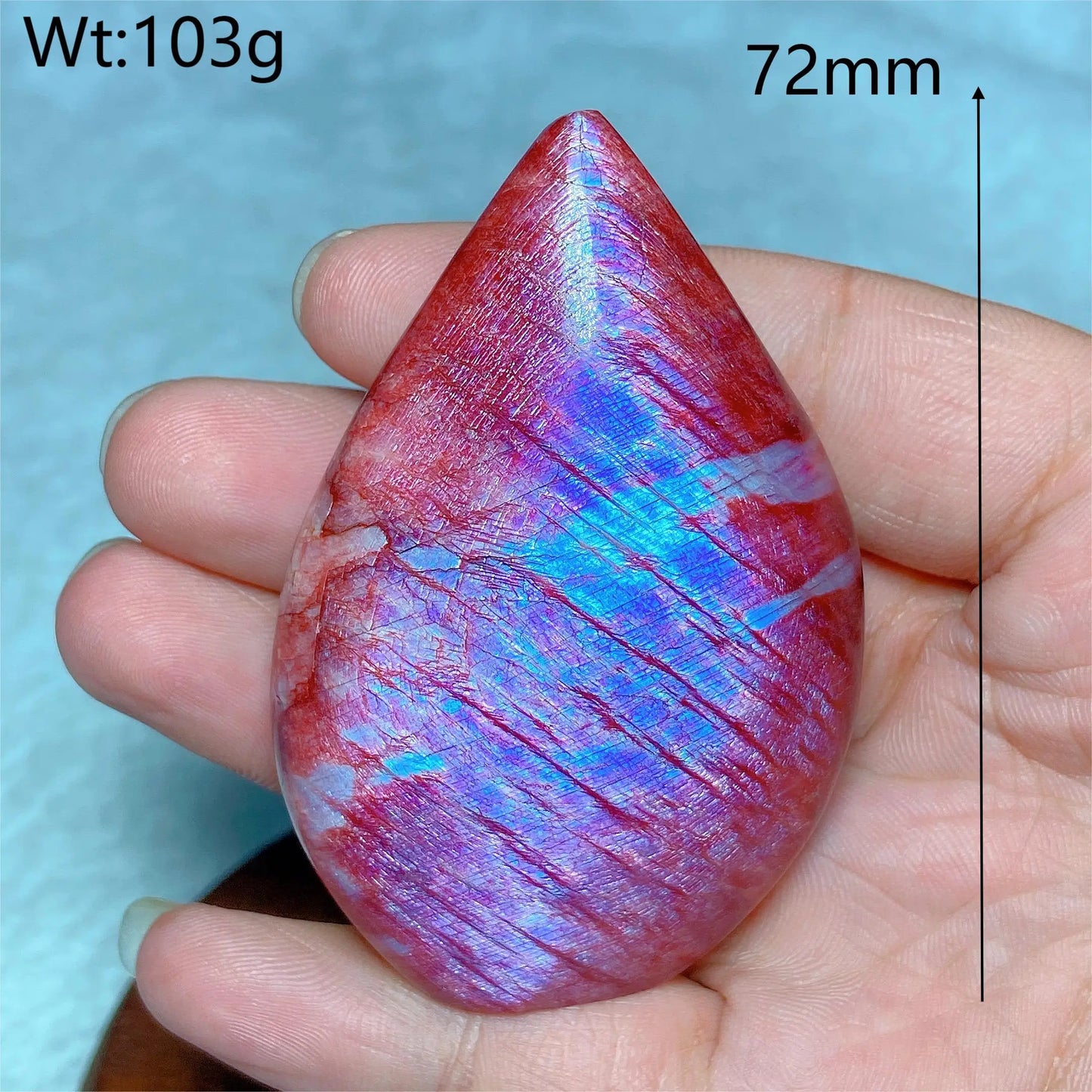 Natural Fire Moonstone Free Form Torch