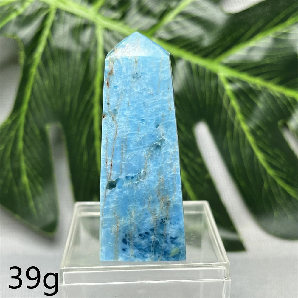 Natural Dominican Larimar Tower