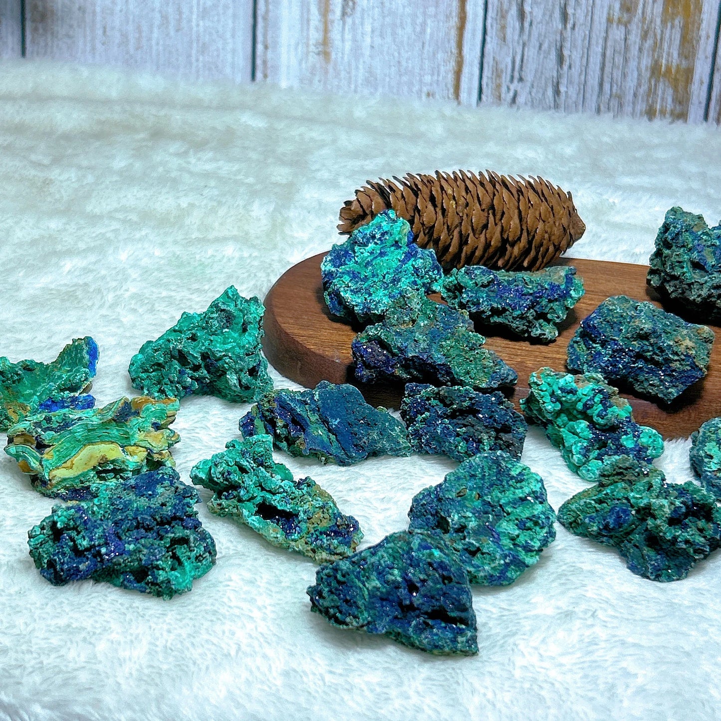HQ Natural Chrysocolla With Azurite Specimen Medium