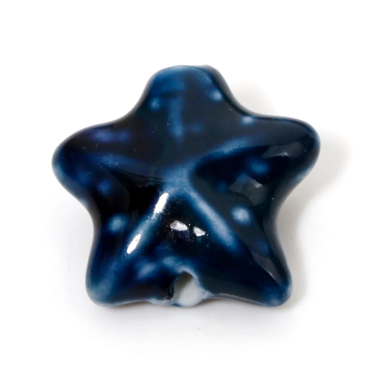 10 PCs Ceramic Starfish Beads (22mm x 19mm)