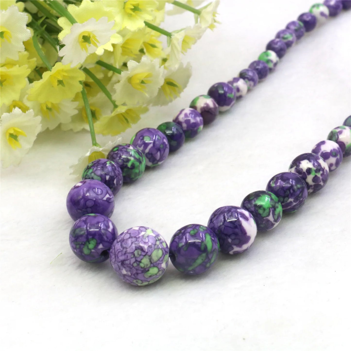 6-14mm Rainflower Bead Strand