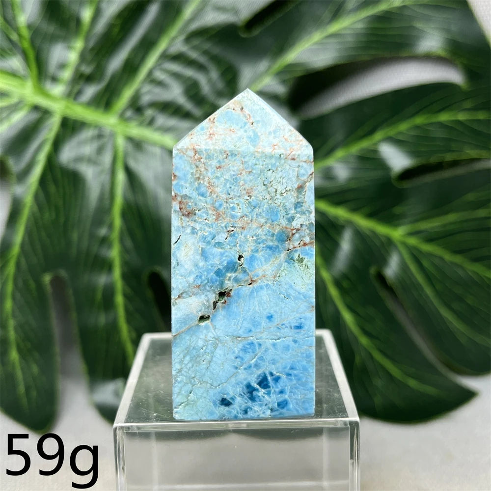 Natural Dominican Larimar Tower