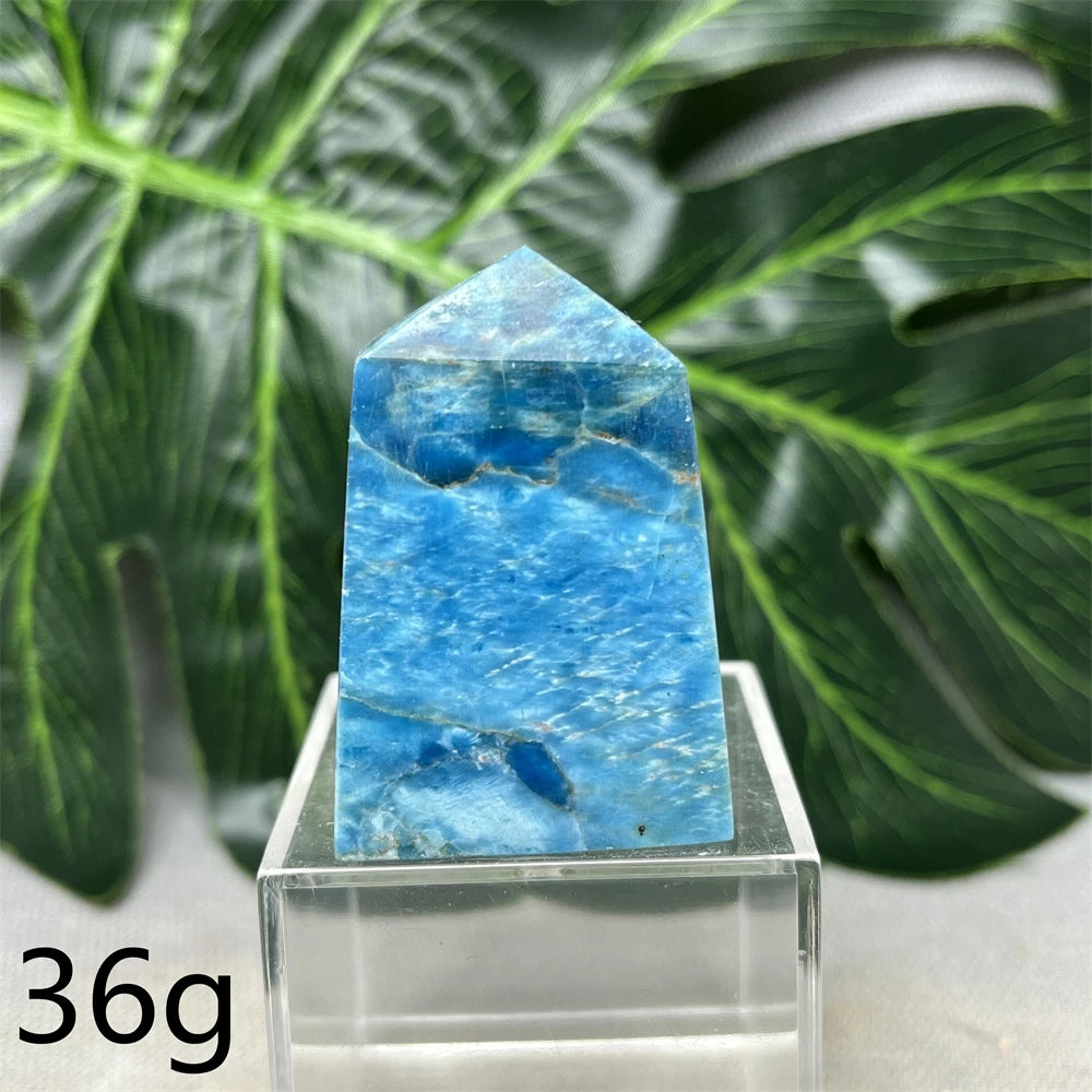 Natural Dominican Larimar Tower