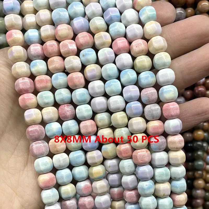 Pastel Rainbow Agate Bead Strand