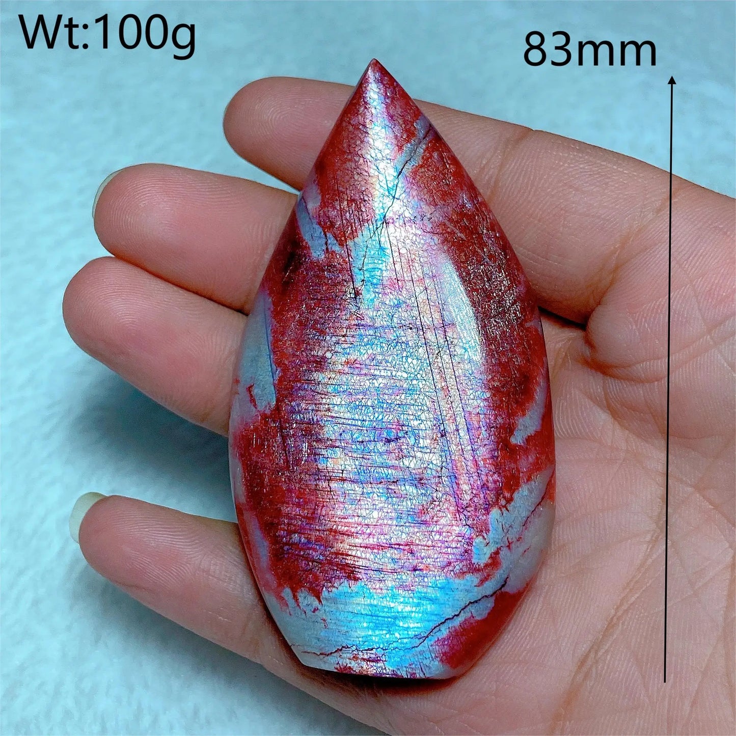 Natural Fire Moonstone Free Form Torch