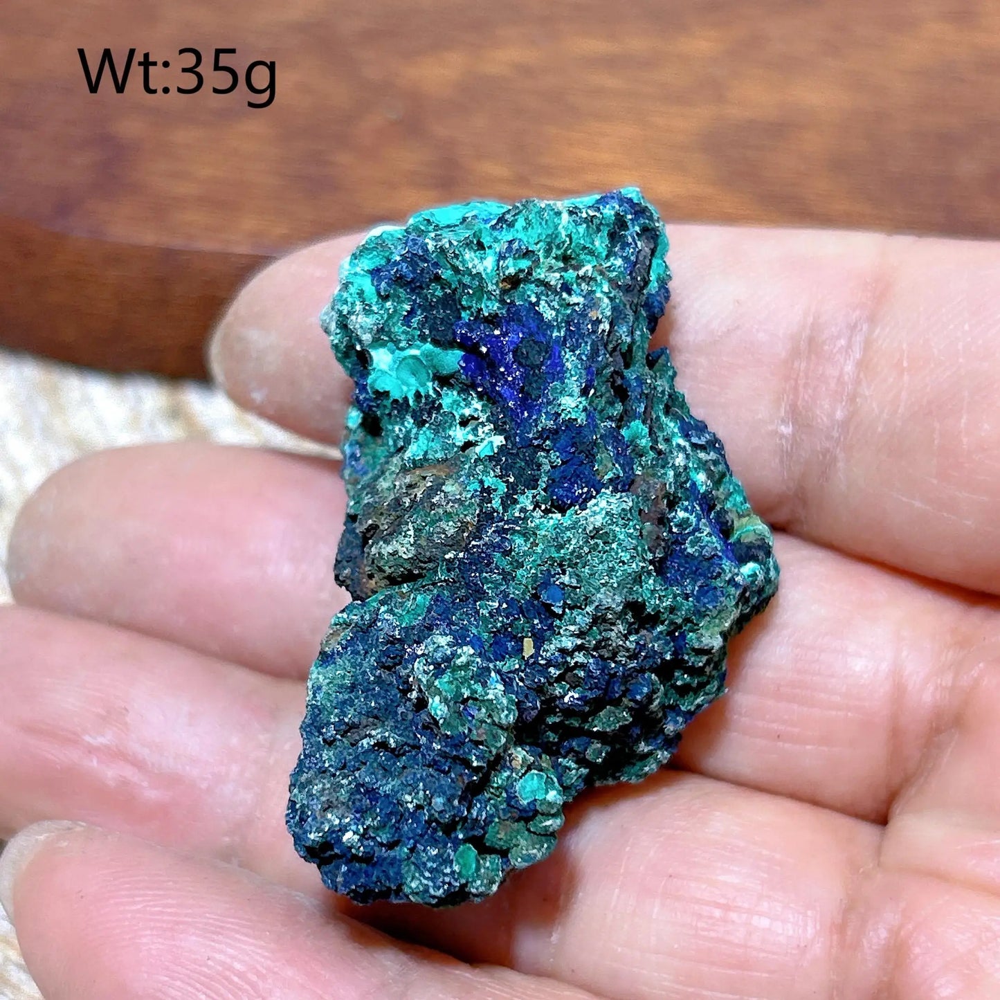 HQ Natural Chrysocolla With Azurite Specimen Medium