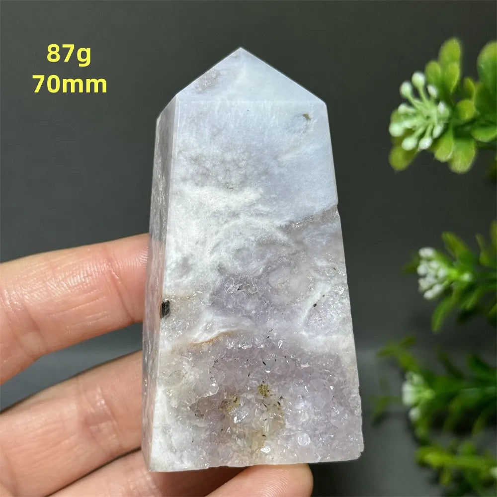 HQ Pink Amethyst Flower Agate Tower