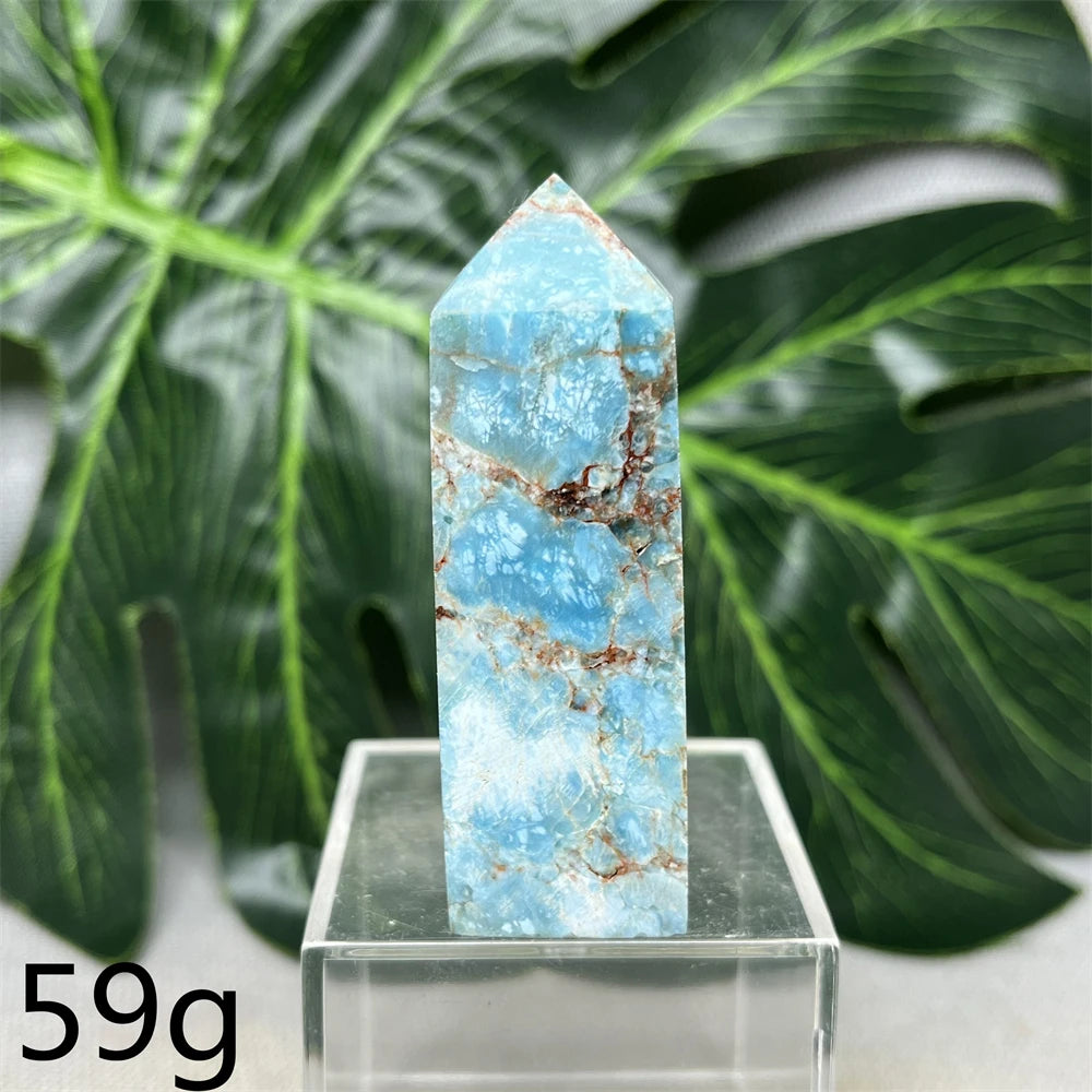 Natural Dominican Larimar Tower
