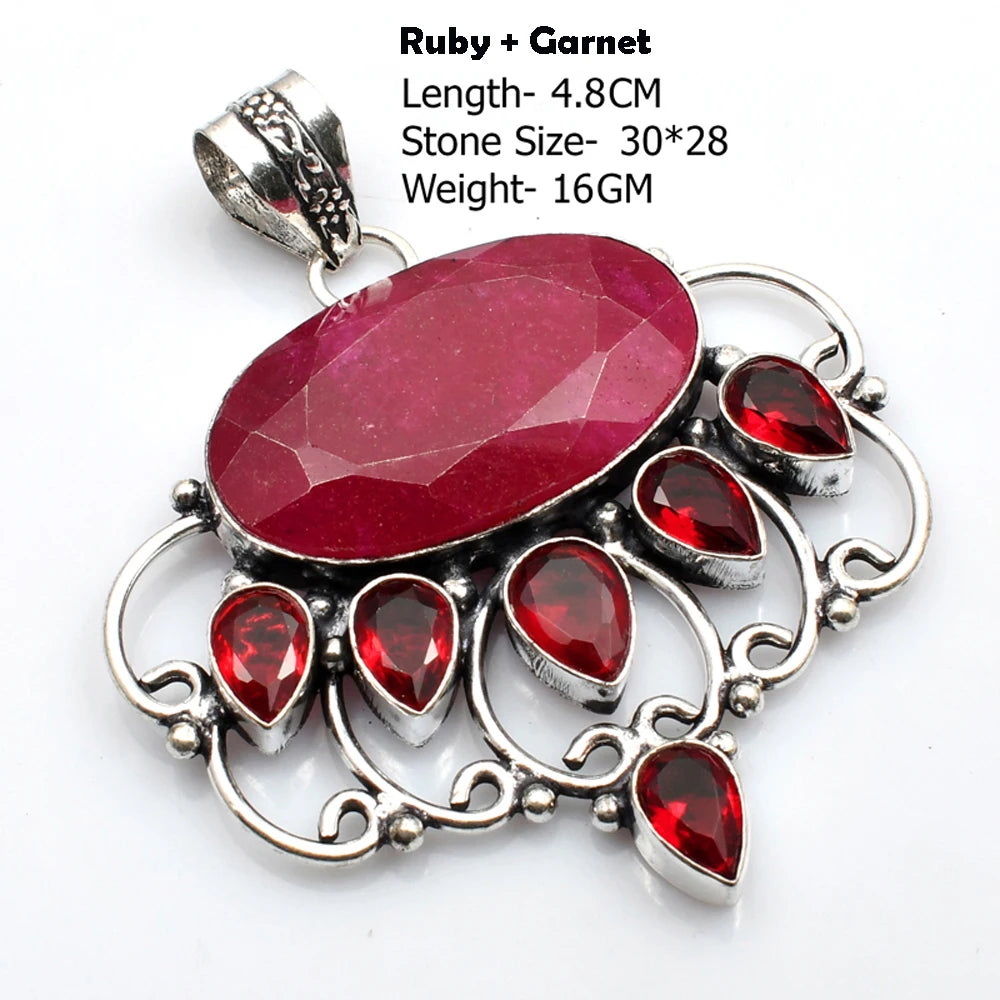 Silver Stone Artisan Crafted Pendants