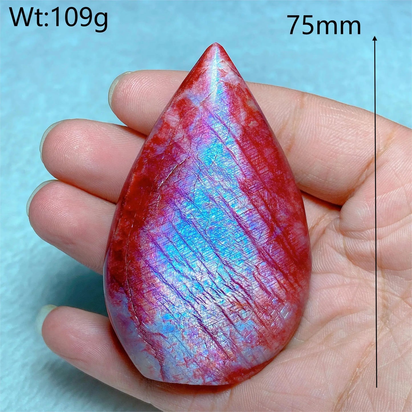 Natural Fire Moonstone Free Form Torch