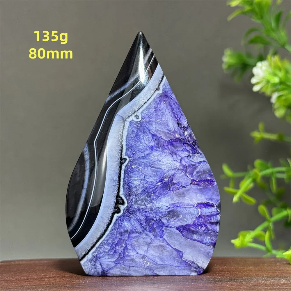 Natural Purple Agate Free-Form Torch