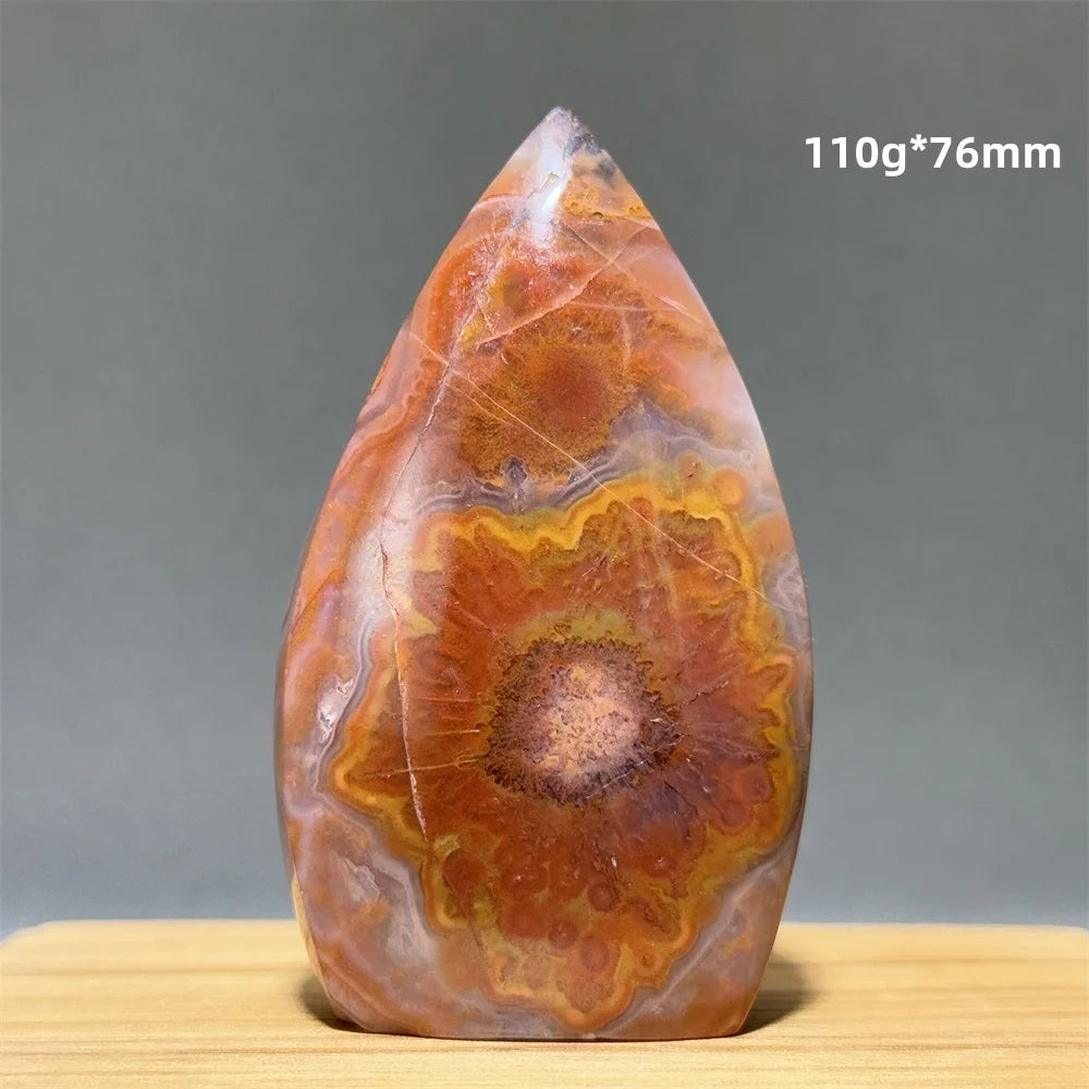 Natural Mexican Crazy Lace Agate Freeform Torch