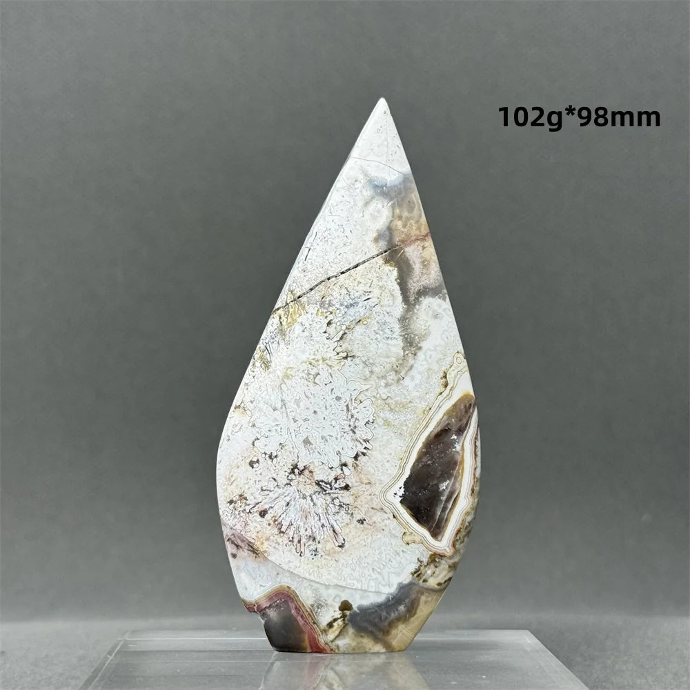 Natural Mexican Crazy Lace Agate Freeform Torch