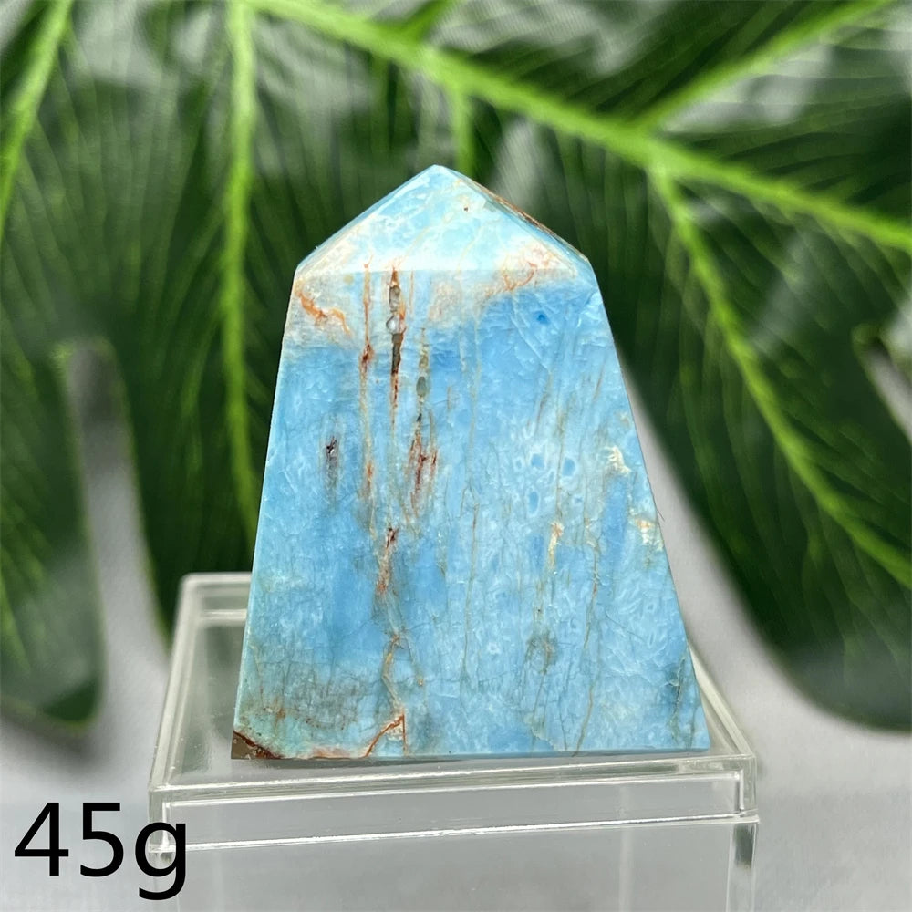 Natural Dominican Larimar Tower