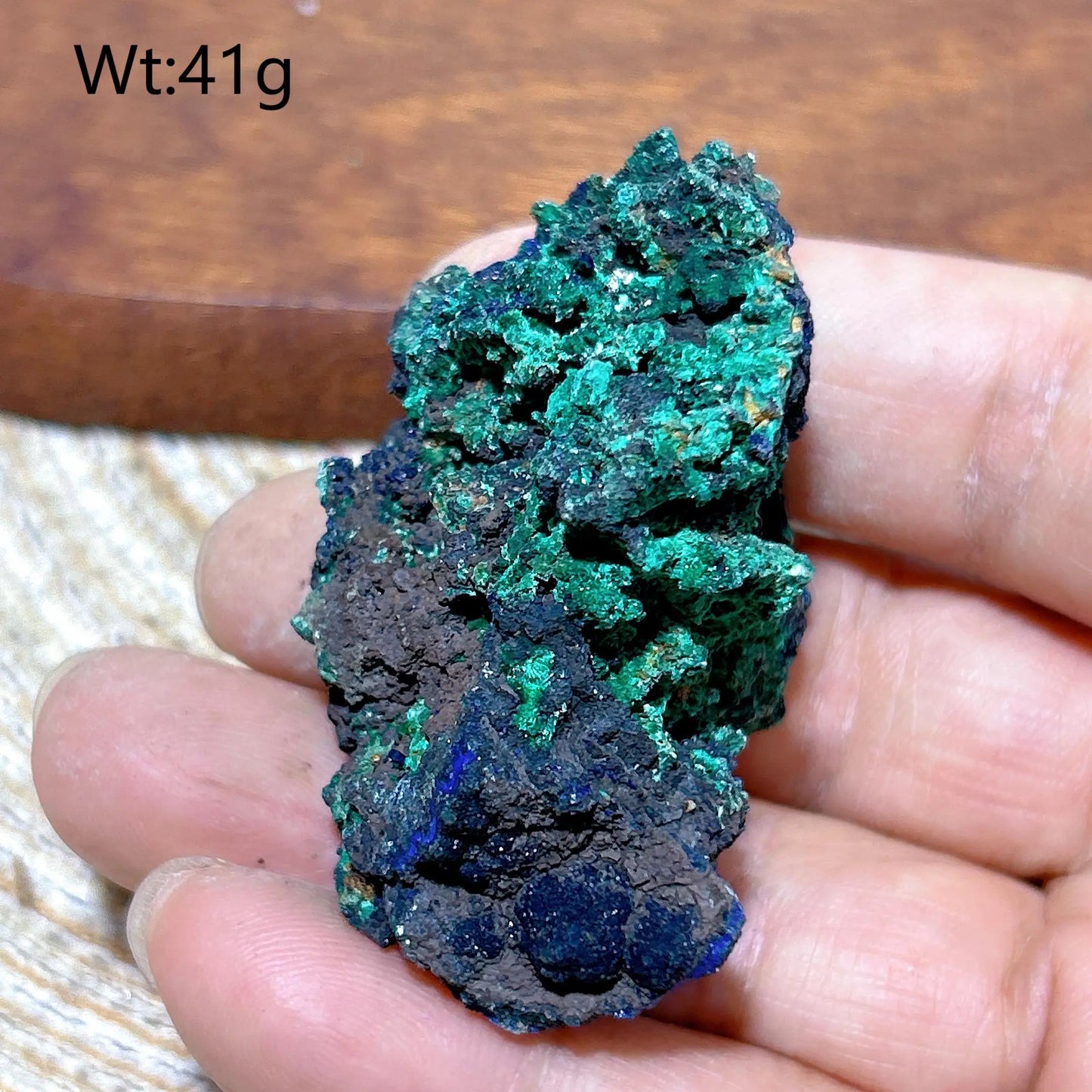 HQ Natural Chrysocolla With Azurite Specimen Medium