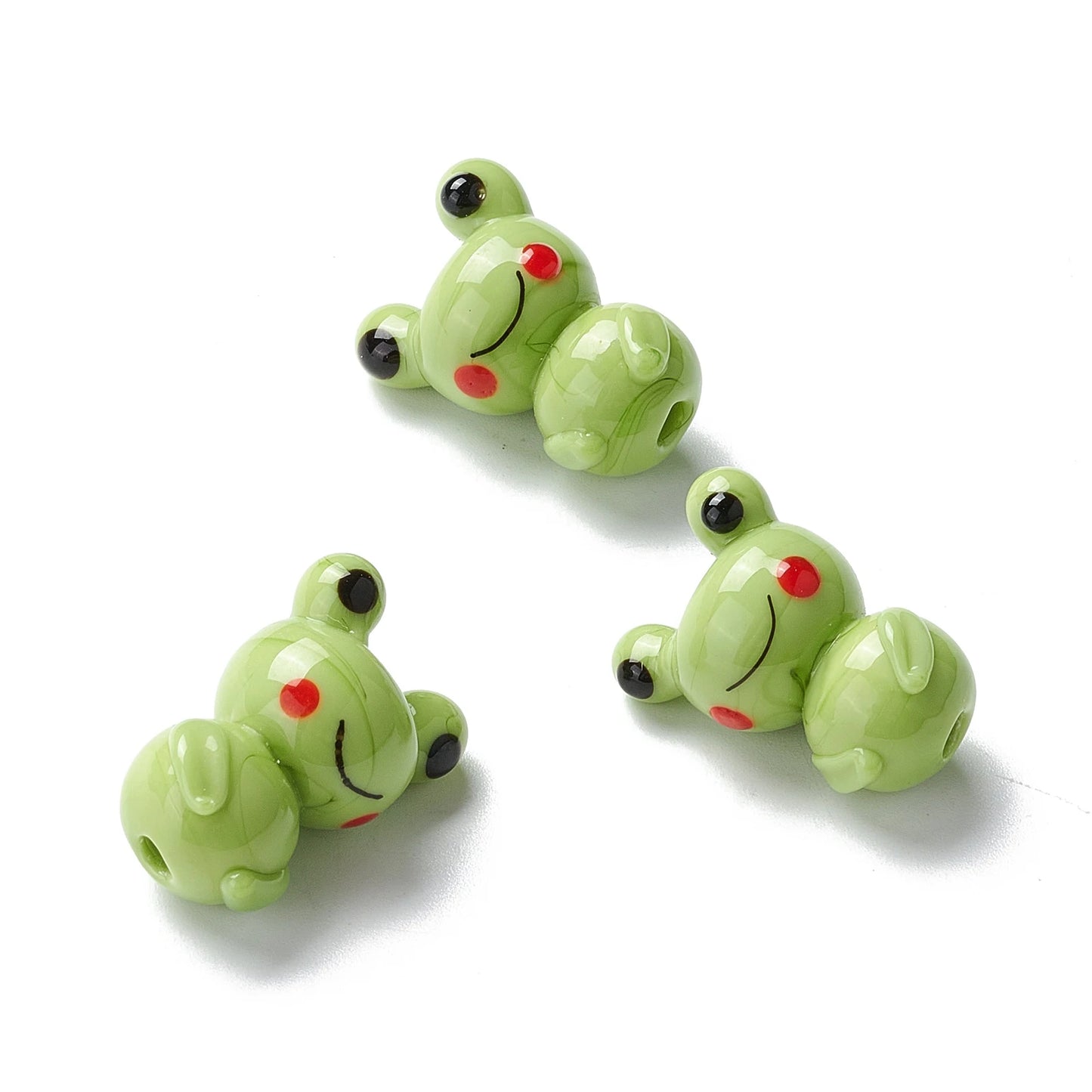 5pcs Handmade Glass Lampwork Chicken Beads