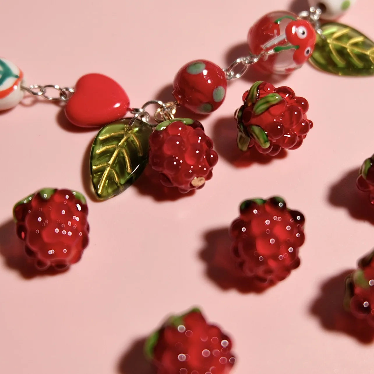 Artisan Made Glass Berry Focal Beads