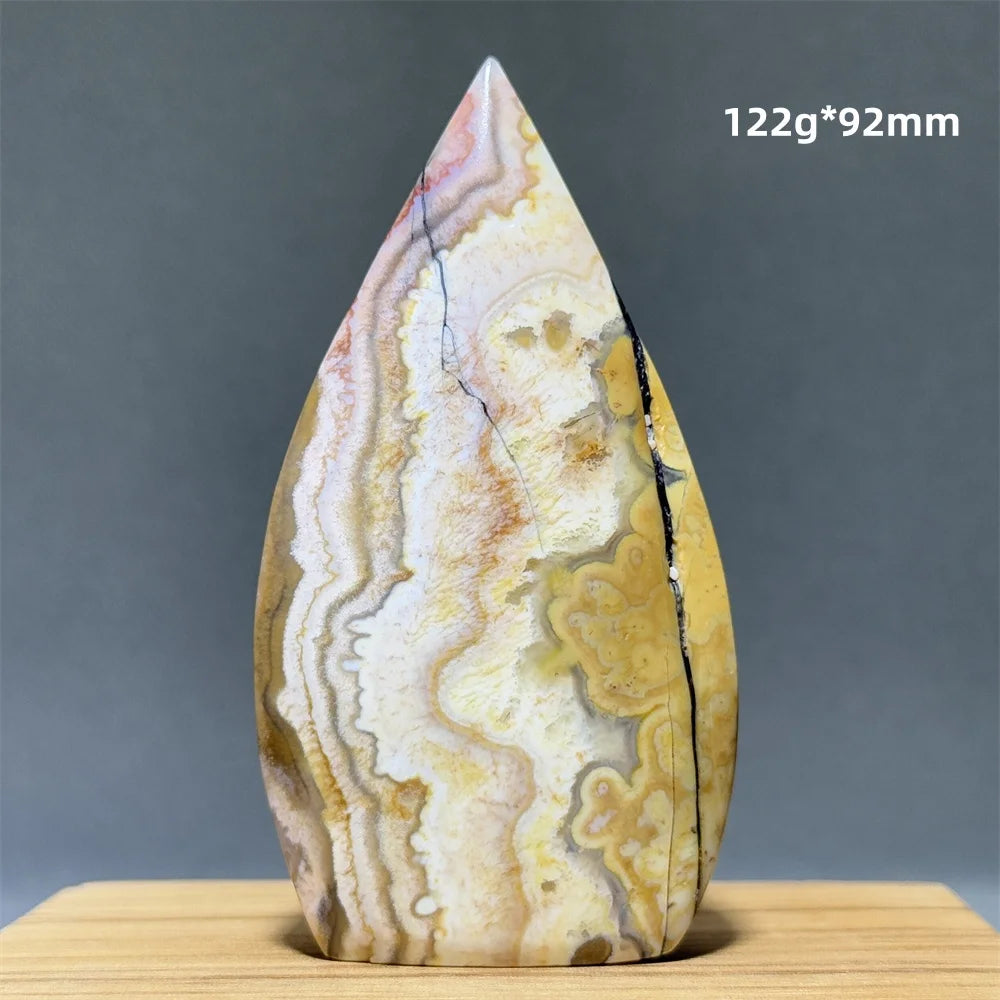 Natural Mexican Crazy Lace Agate Freeform Torch