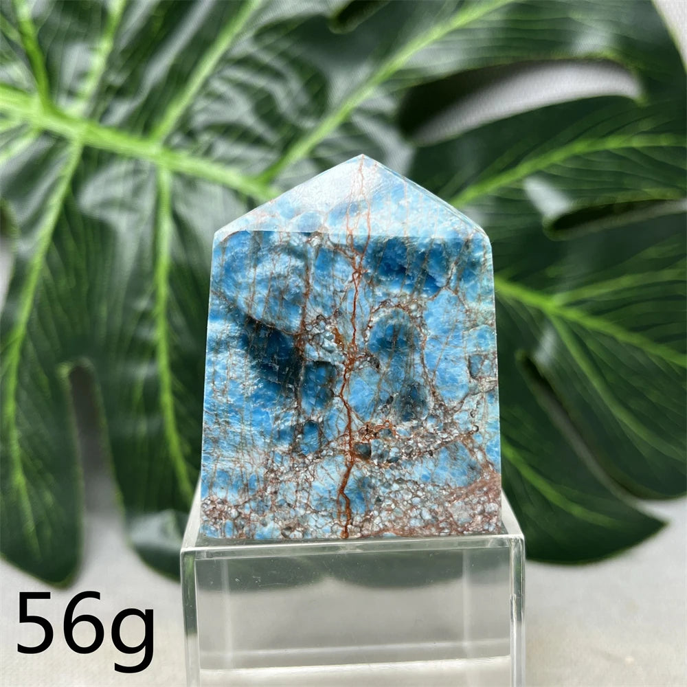 Natural Dominican Larimar Tower