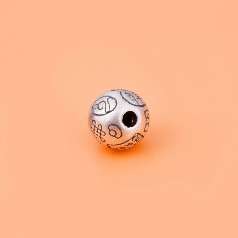 999 Sterling Silver Round Bead