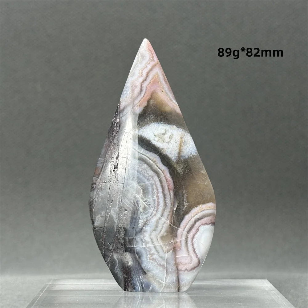 Natural Mexican Crazy Lace Agate Freeform Torch