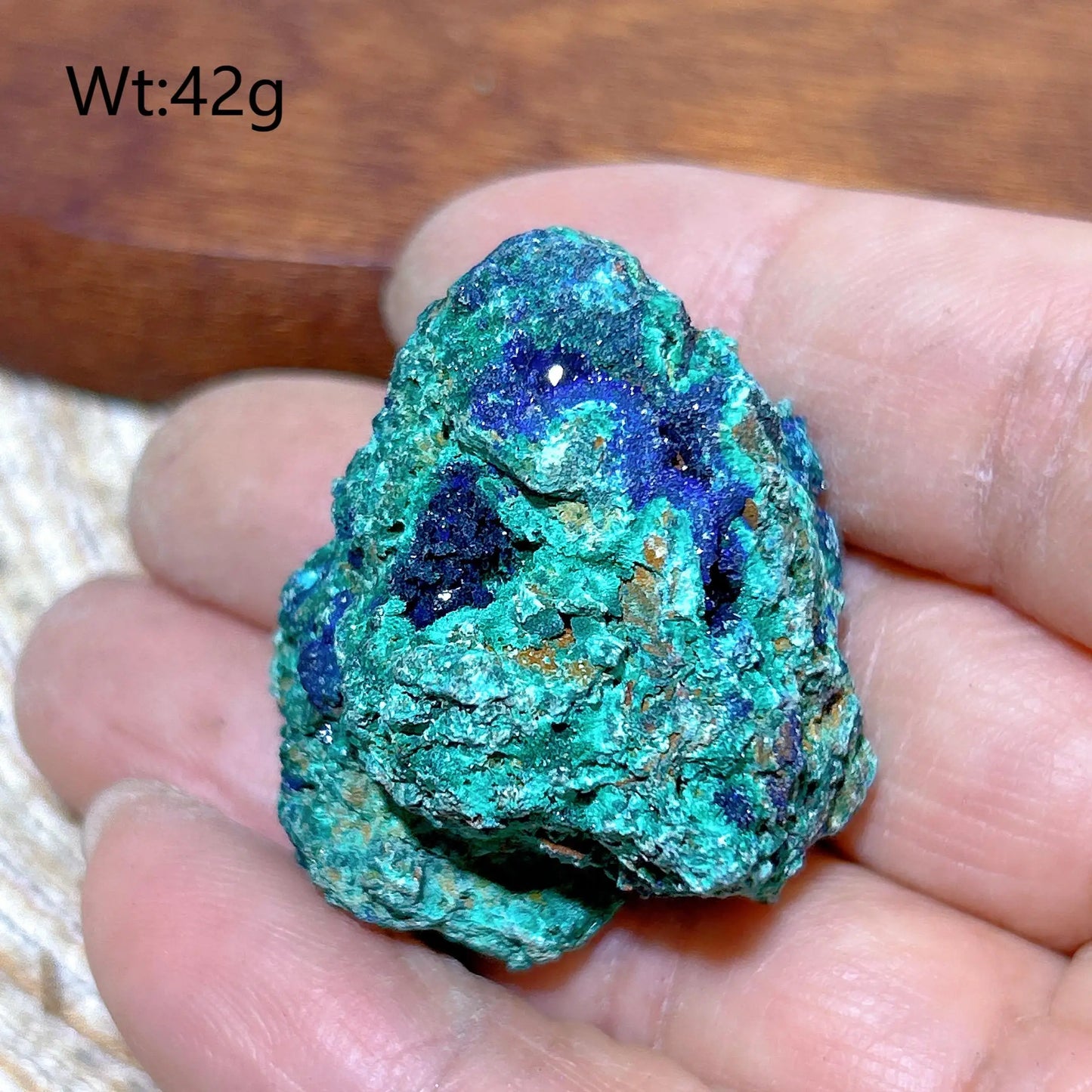 HQ Natural Chrysocolla With Azurite Specimen Medium