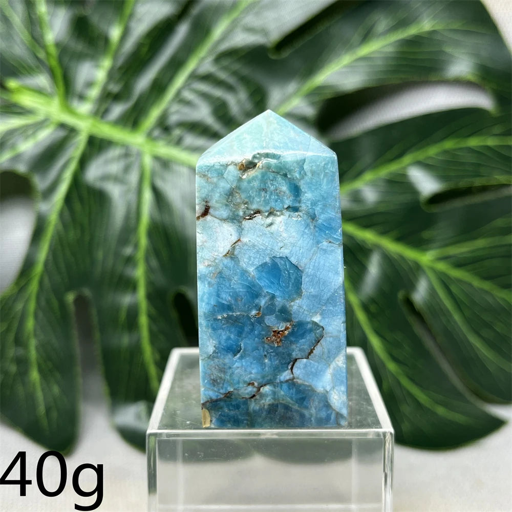 Natural Dominican Larimar Tower