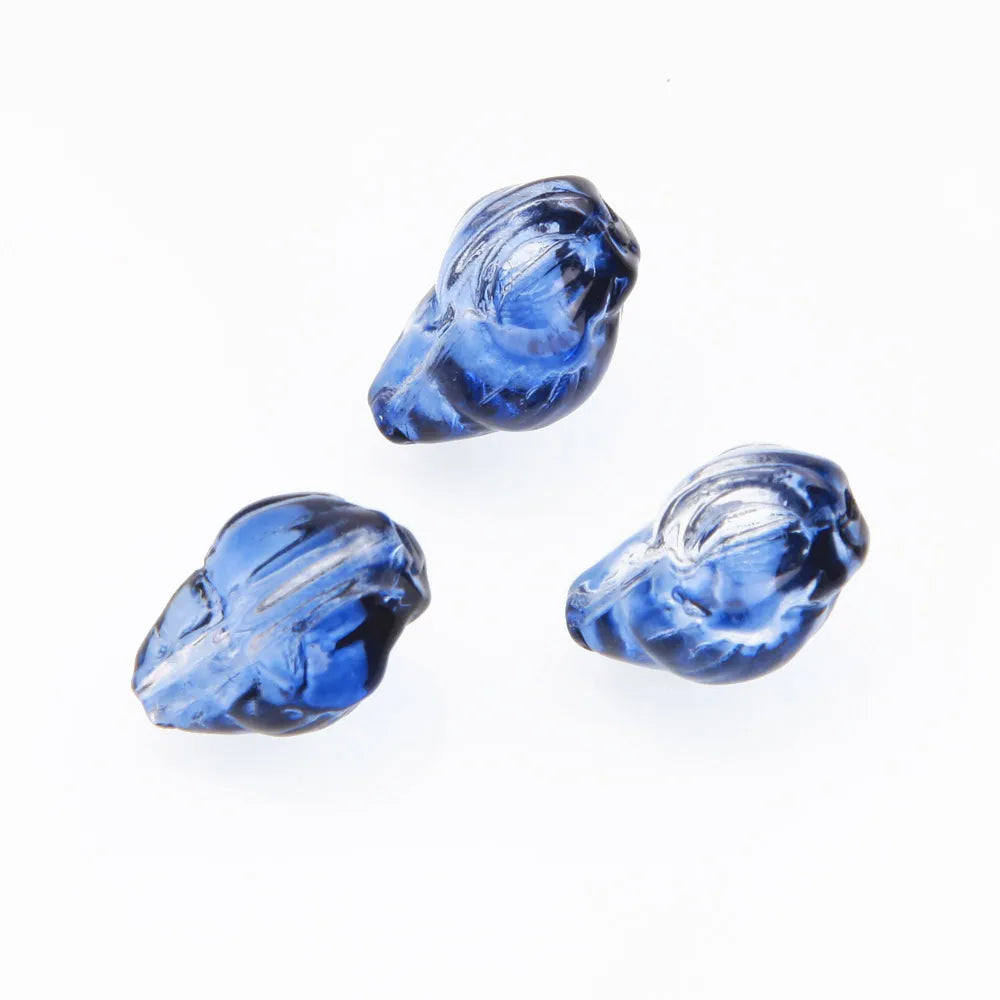 30pcs Glass Conch Shell Beads