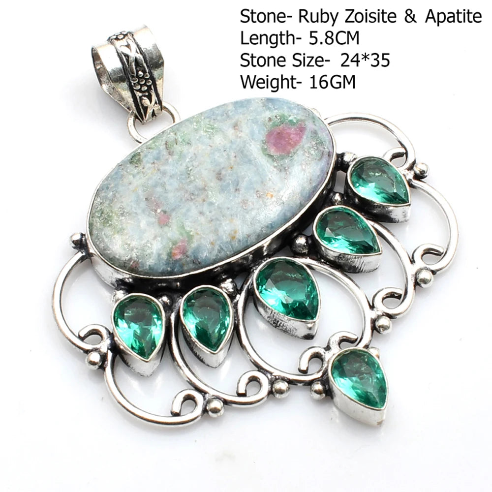 Silver Stone Artisan Crafted Pendants